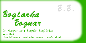 boglarka bognar business card