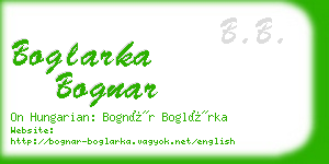 boglarka bognar business card